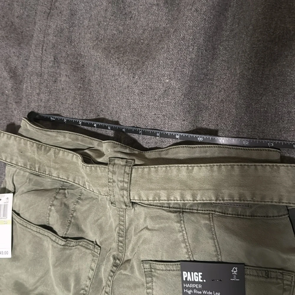 Paige Harper wide leg, high waisted paper bag pants, NWT, 30 - Picture 13 of 16